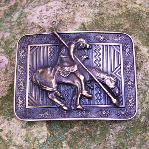 Montana Silversmiths Brass Buckle "End Of The Trail"