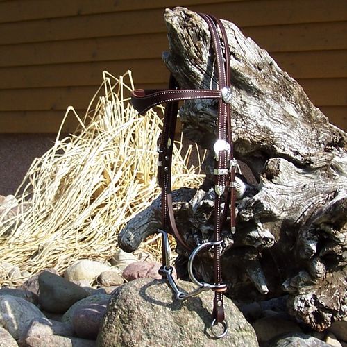 Foxtrotter Special Headstall "Silver Deluxe" FD-Handmade in Colors