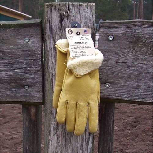 Deluxe Geier-Handschuhe Deerskin "Winter" gefüttert in Größen