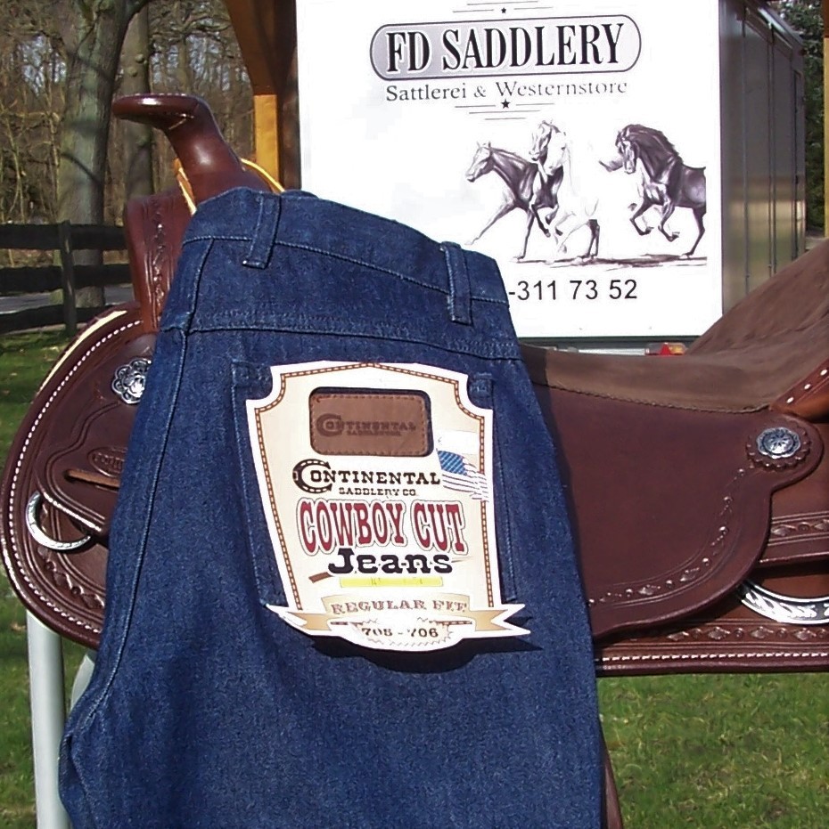 Western-Jeans "Continental Cowboy Cut" Blue or Black in Größen