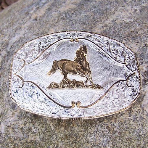 Montana Silversmiths Buckle "Famous Movie Horse"