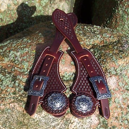 Premium Spurstraps "Cowboy Tradition - Square" FD-Handmade in Variations