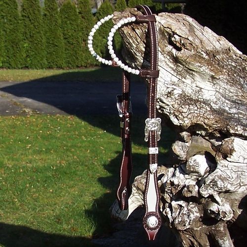 Hansen Silver Ear-Bridle "Grand Gallop - Sparkling" FD-Handmade